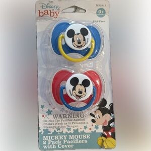 Disney Baby Mickey Mouse Pacifier Set - Blue and Red